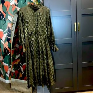 Gorgeous green Calvin Klein dress!